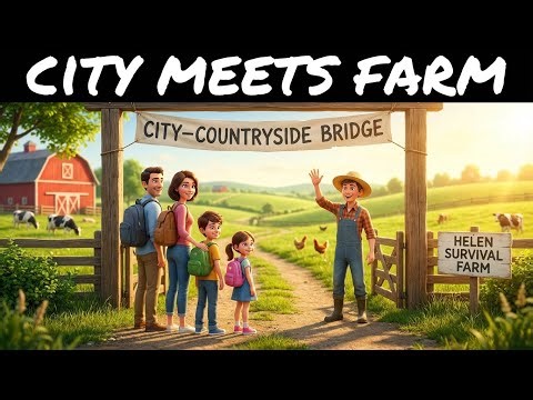 City–Countryside Bridge | Helen Survival Farm & City Families Find a Shared Life (3D CGI Movie)