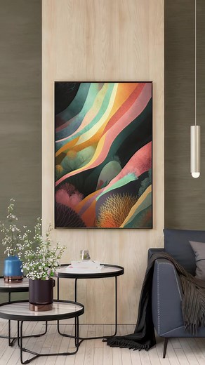 Add a splash of color and intrigue with our abstract art collection https://www.etsy.com/listing/1482181805/ #wallart #homedecor #abstractart #fineart | Peddlex | Facebook