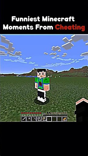 Funniest minecraft moments from cheating 🤣 #shorts #shortvideo
