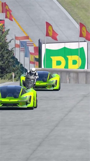 Kawasaki Ninja H2R vs Lambo Terzo Millennio #shorts #kawasaki #superbike #supercars #car #cars