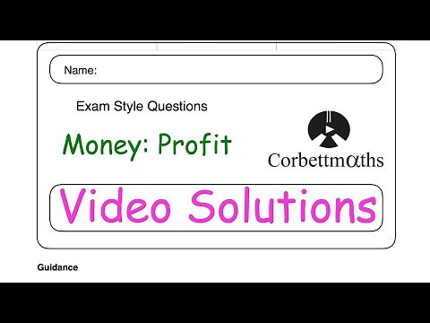Profit Answers - Corbettmaths