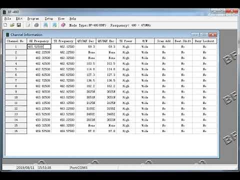 How to Program Tenway TW-325 with BF-480 Software