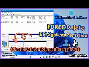 How to Delete or Remove EFI System Partition in Windows 11 Safely 🔥