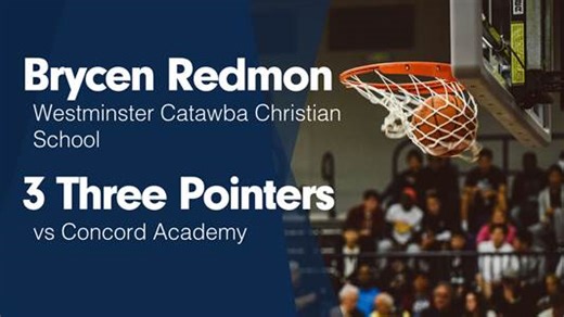 Brycen Redmon Game Report: vs Metrolina Christian Academy