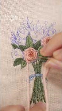 Embroidering gradient roses - Learn embroidery with the Sewing Supplies Shop
