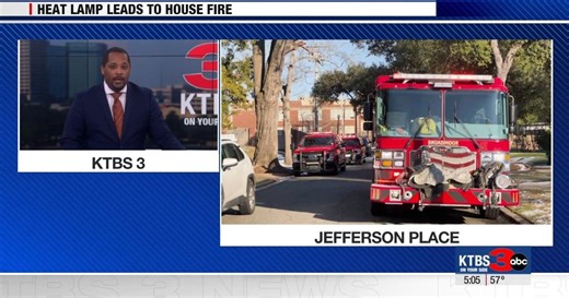 Heating lamp for pets blamed for Jefferson Place house fire