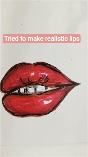 realistic lips #art #trending