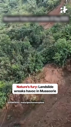 45K views · 248 reactions | Landslides have hit Mussoorie, blocking stretches of road and causing disruptions. Authorities have urged caution as heavy rains continue in the region. #mussoorie #uttarakhand #landslide #nature #rainfall #india | Indiatimes | Facebook