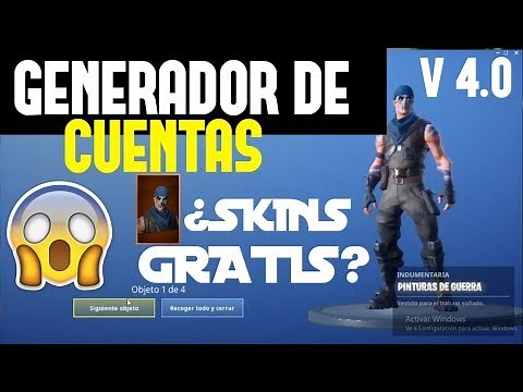 GENERADOR DE CUENTAS DE FORTNITE ¿ SKINS GRATIS ? - V 4.0