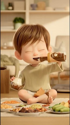 😍🍲👶 Big Food Mukbang! Baby Enjoys