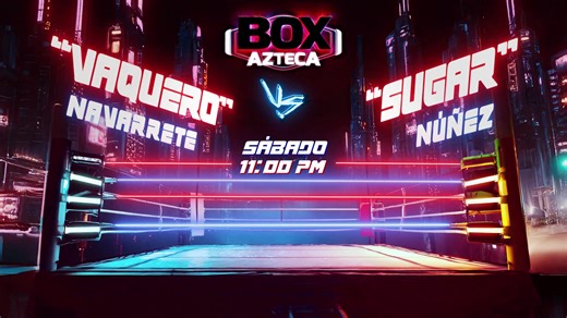 Ya salió el tiro, ¡En la casa del boxeo! 🥊 Este sábado, no te pierdas "Vaquero" Navarrete vs. "Sugar" Nuñez, a las 11:00 p.m. por Azteca 7. 📺 | Azteca 7