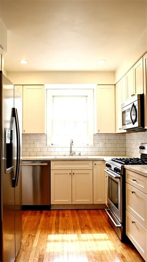 Small Old Kitchen Makeover into Stylish Modern Space