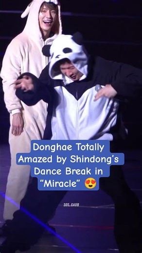 Donghae Totally Amazed by Shindong’s Dance Break in “Miracle” 😍
