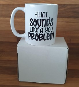 Your Problem Mug: Funny Sassy Ceramic Coffee Mug - Etsy UK
