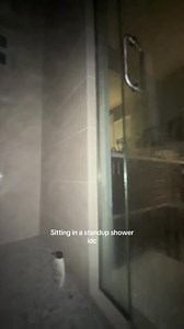 Sitting in a Standup Shower: Filling with Water