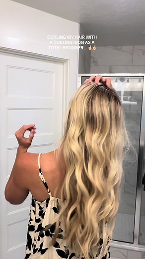 Curly Hair Tutorial with Clamp Curling Iron