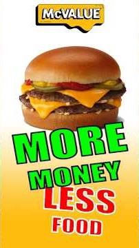 McDonald's (de)value menu