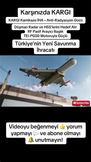 KARGI Kamikaze Drone Türkiye’s Anti Radiation UAV Export Success #shorts