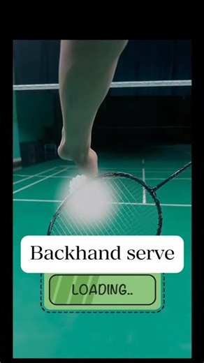Backhand serve tutorial #badminton #badmintontraining #badmintonplayer