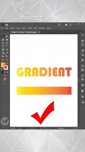 Gradient Text Effect - Adobe Illustrator Tutorial #illustrator