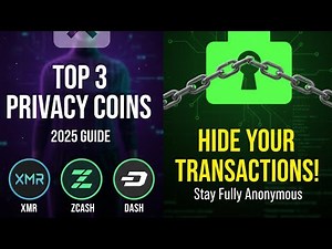 Top 3 PRIVACY COINS for 2025 (Monero, Zcash, Dash) — STAY 100% Anonymous!
