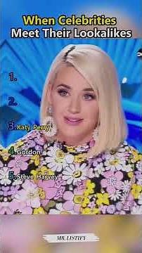 When Celebrities Meet Their Lookalikes!! #ranking #lookalikes