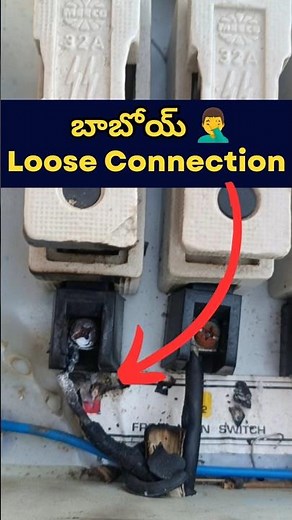 How Does Electrical Loose Connection Causes Fire Accidents‪@Maheshelectricks‬
