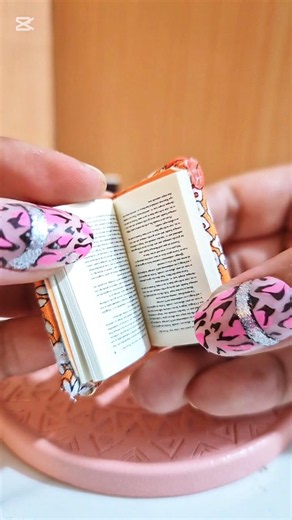 DIY Miniature Book That Looks Real! 📚✨ #shorts #miniature #satisfying #dollhouse #tinythings