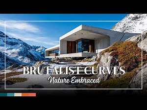 Curved Brutalism in the Hills – Concrete Houses Embracing Mountain Terrain with Prestige ⛰️