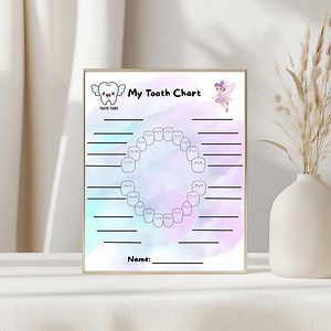Printable Tooth Fairy Chart: Baby Teeth Tracker Keepsake (digital Download) - Etsy UK