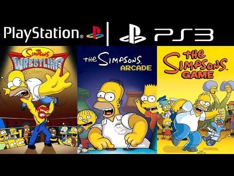 All The Simpsons Games on PS1 and PS3