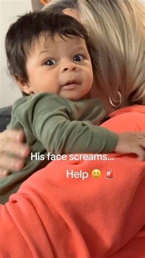 When baby screams, give me back my mommy! 😂 #grammylove #momentswelivefor