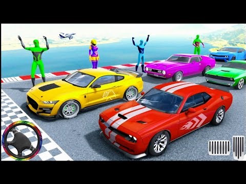 New unlimited car racing superman impossible race 3d _android gameplay