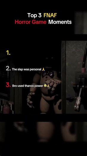 Top 3 Funniest FNAF Game Moments 😂 (second clip, the slap was personal 🙏😭)