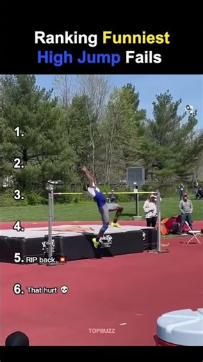 Ranking the Funniest High Jump Fails 😂💀 #shorts