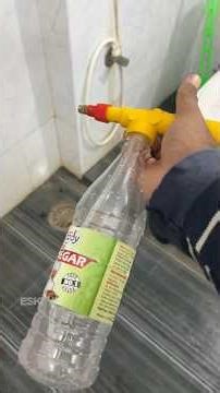 Using Vinegar As Bathroom Cleaner! | Experiment | ESKI YT