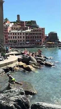 like Vernazza Beach in Cinque Terre, Liguria.