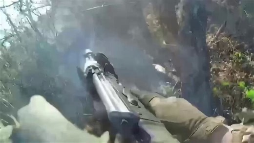 😎 Ukrainian scouts come into fire contact with Russian occupiers while clearing positions near the village of Rusyn Yar in the Kostyantynivka direction, and after refusing to surrender, they throw grenades at their dugout.