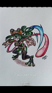 Tsuyu Asui, speed drawing #anime #drawing #tsuyuasui #myheroacademia #art #reels #fyp #draw #sketch #animeart #animedrawing #foryoupageシ #tsuyu | Dulfo-ART Style