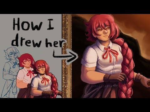 how I paint (digitally) | digital painting process with voiceover