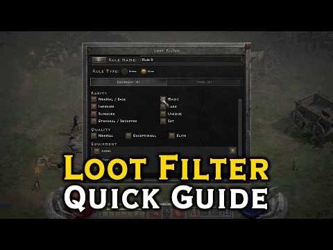 How To Set Up LOOT FILTER in D2R RotW