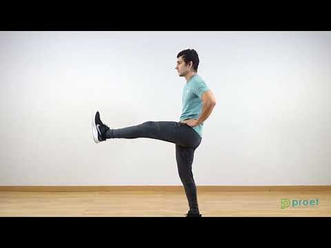 309. Extensión y flexión de cadera de pie