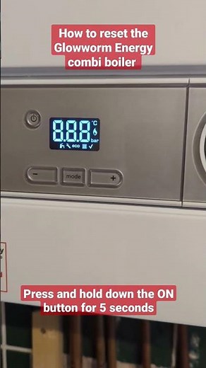 How do I reset my Glowworm Energy 30C combi boiler
