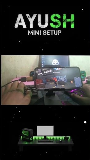 how to play ff in phone with keyboardand mouse #minikeyboard #ayushminisetup