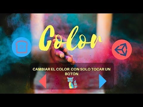 cambiar color de un objeto en unity | cambiar color por codigo unity, tutorial unity 5 español👨‍🎤