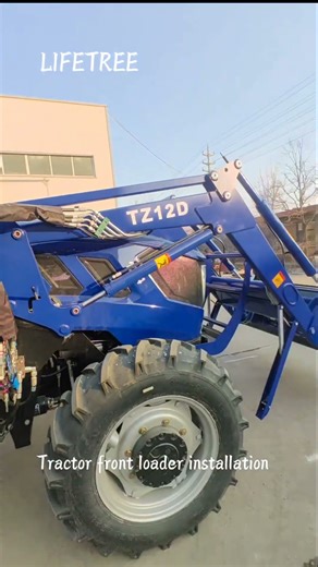 Tractor front loader installation process
