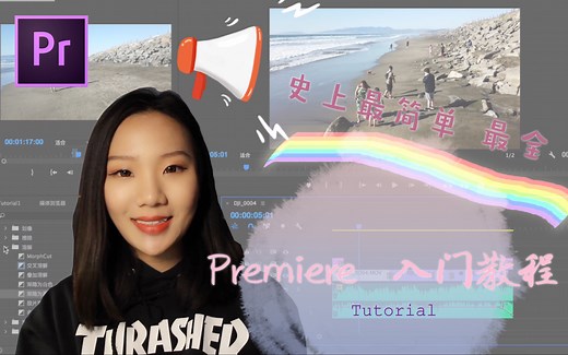 PR Tutorial | 史上最简单最全Premiere入门剪辑教程