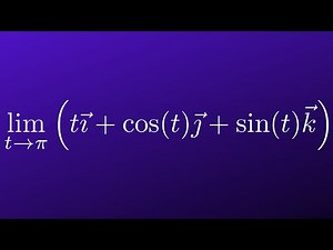 Limit of Vector Valued Function Easy Example