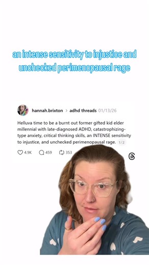 Heaving Bosoms Podcast on Instagram: "At least we have each other, Hannah. All the Hannah’s in the room please stand up! #adhd #eldermillenial #perimenopause #currentevents"