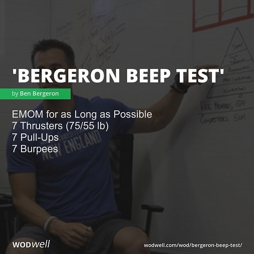 "Bergeron Beep Test" Workout, CrossFit New England Benchmark WOD | WODwell